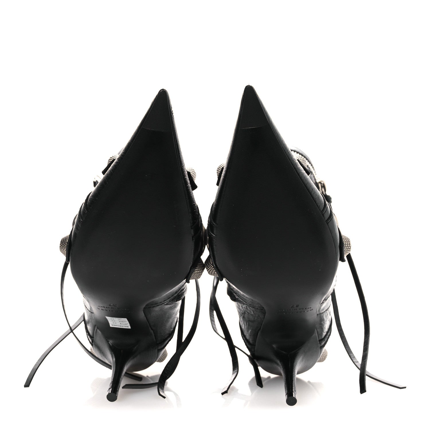 Balenciaga Agneau Arena Cagole 70mm Ankle Boots 37 Black 7 of 11