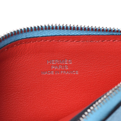 Hermes Evercolor Atout Pouch Bleu Du Nord Rouge De Coeur 6 of 8