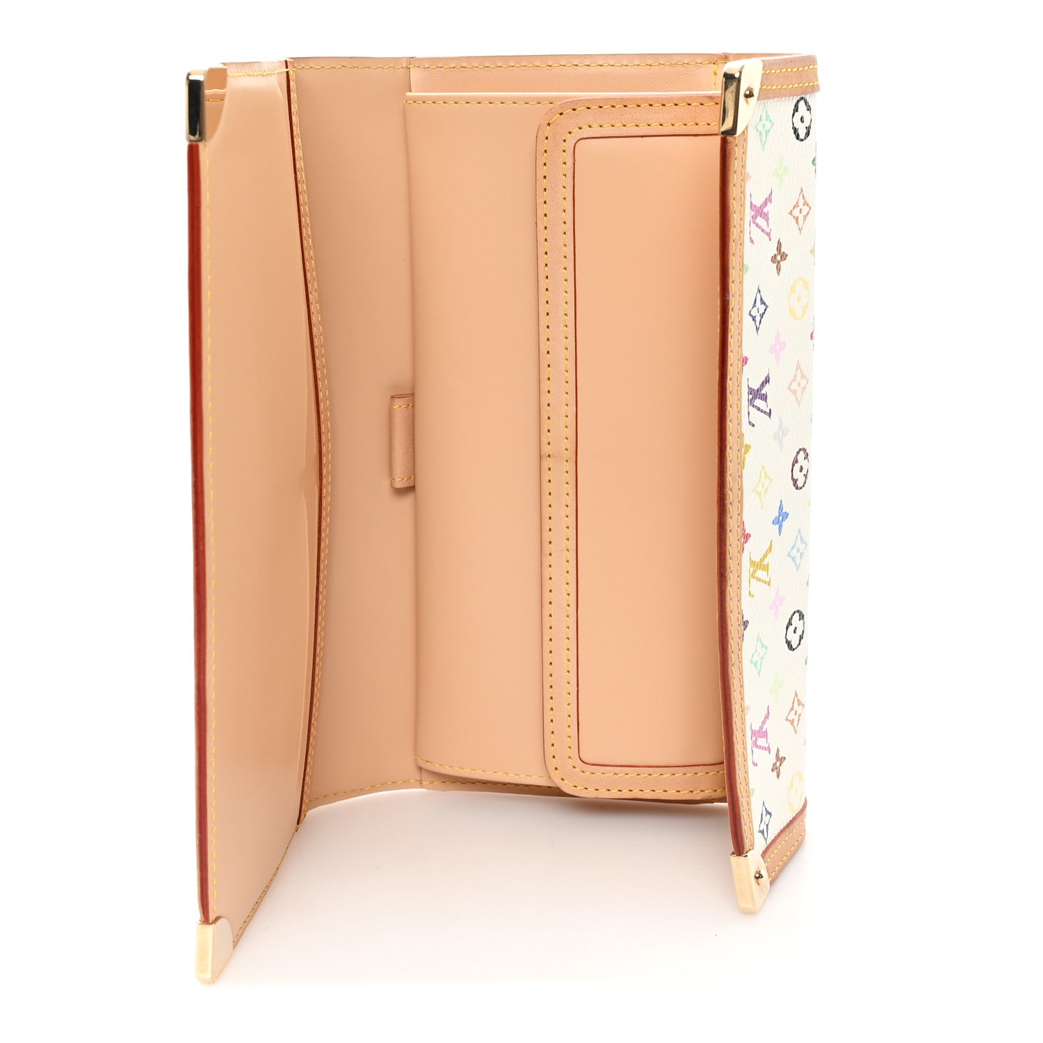 Louis Vuitton Monogram Multicolor Porte Tresor International Wallet White 5 of 6