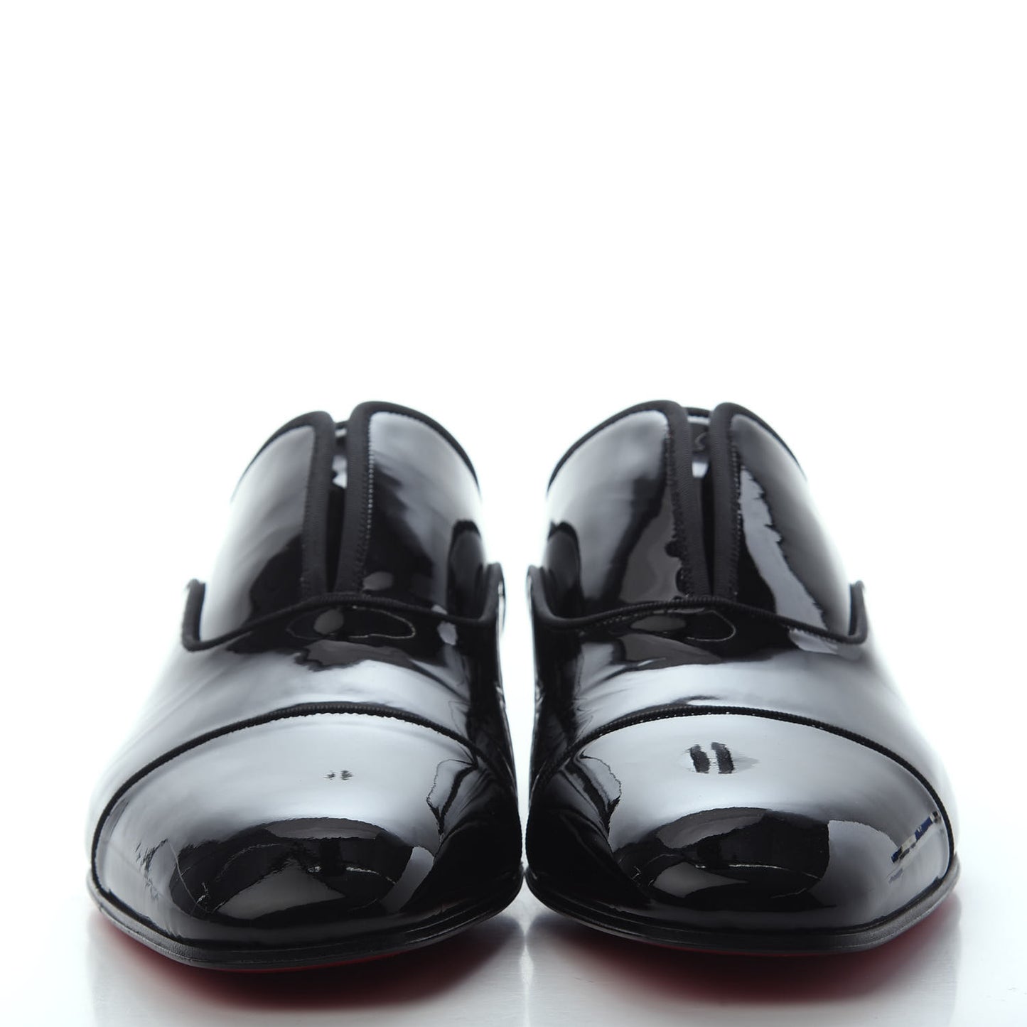 Patent Mens Alpha Male Flat Loafers 41 Black