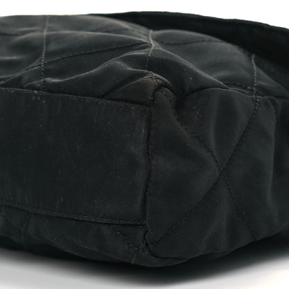 Prada Nylon Tessuto Impuntu Quilted Flap Shoulder Bag Black 8 of 8