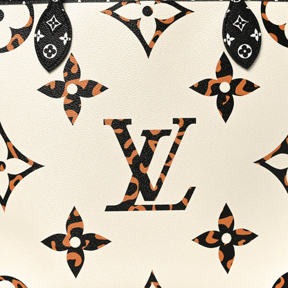 Louis Vuitton Monogram Giant Jungle Neverfull MM Ivory 8 of 10