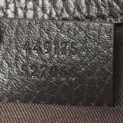 Gucci Monogram Dollar Calfskin O Drawstring Backpack Beige Ebony Testa di Moro Dark Chocolate 7 of 10