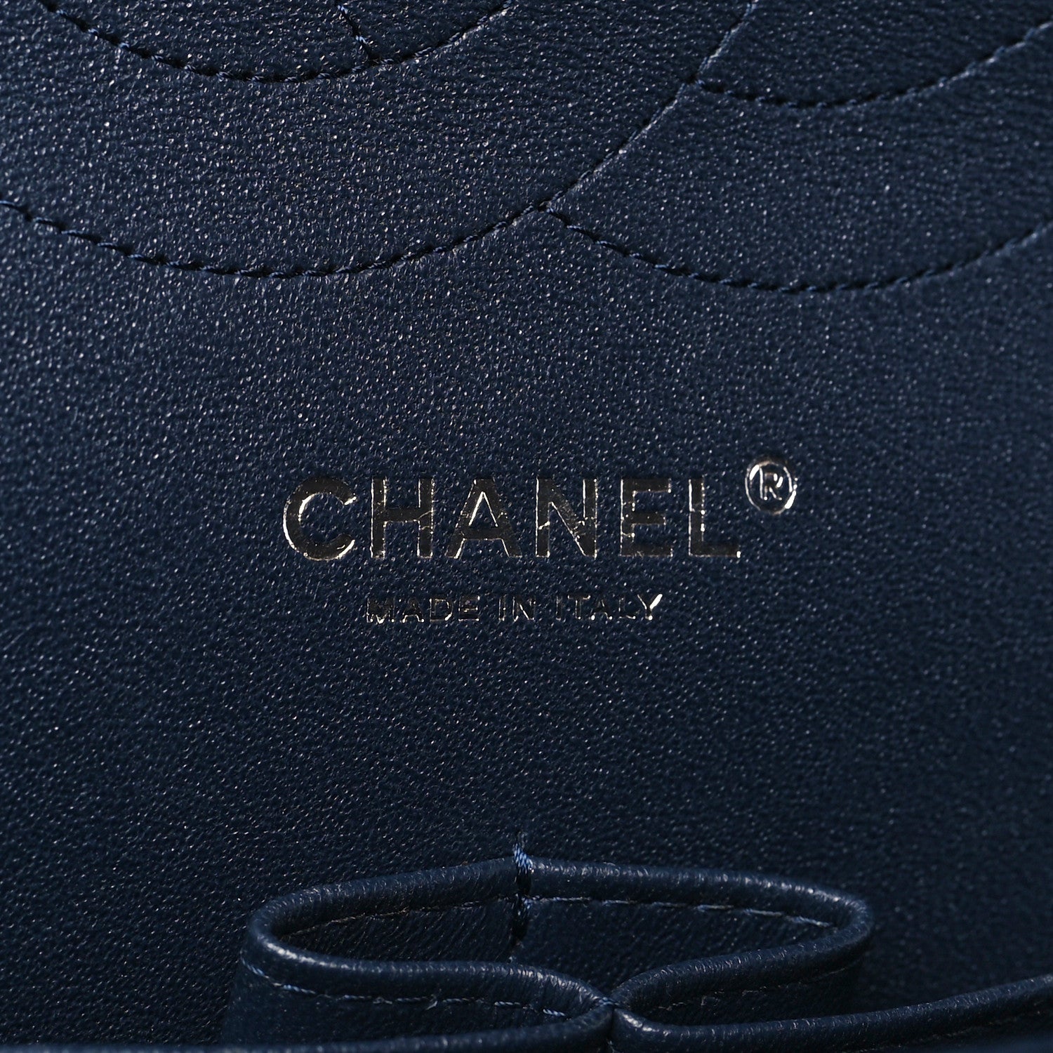 Chanel Caviar Quilted Jumbo Double Flap Navy Blue 6 of 9