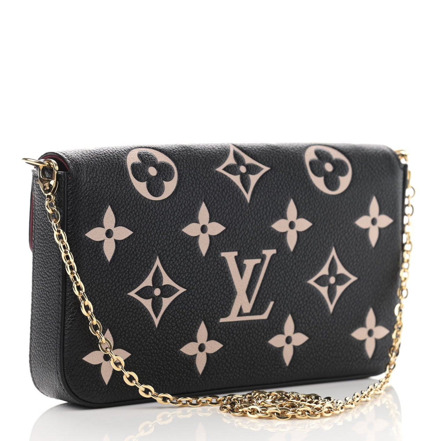 Empreinte Monogram Giant Felicie Pochette Black Beige
