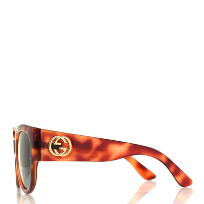 Gucci Acetate Square Frame Sunglasses GG0142SA Tortoise 3 of 8