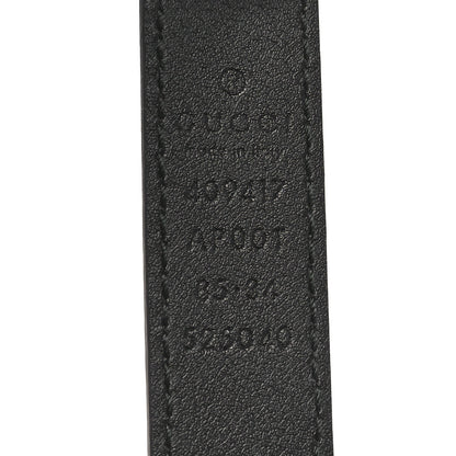 Gucci Calfskin Double G 20mm Belt 85 34 Black 4 of 4