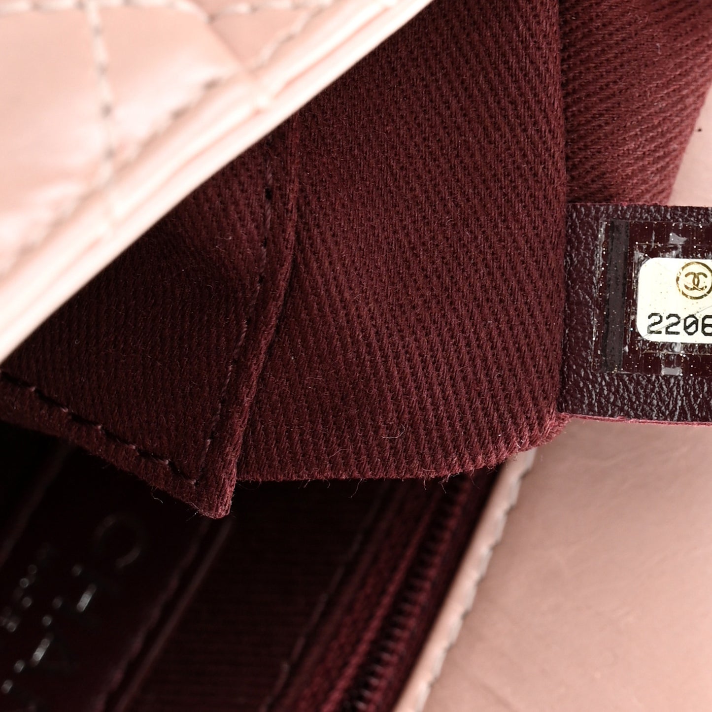 Glazed Calfskin Quilted Coco Pleats Flap Pink