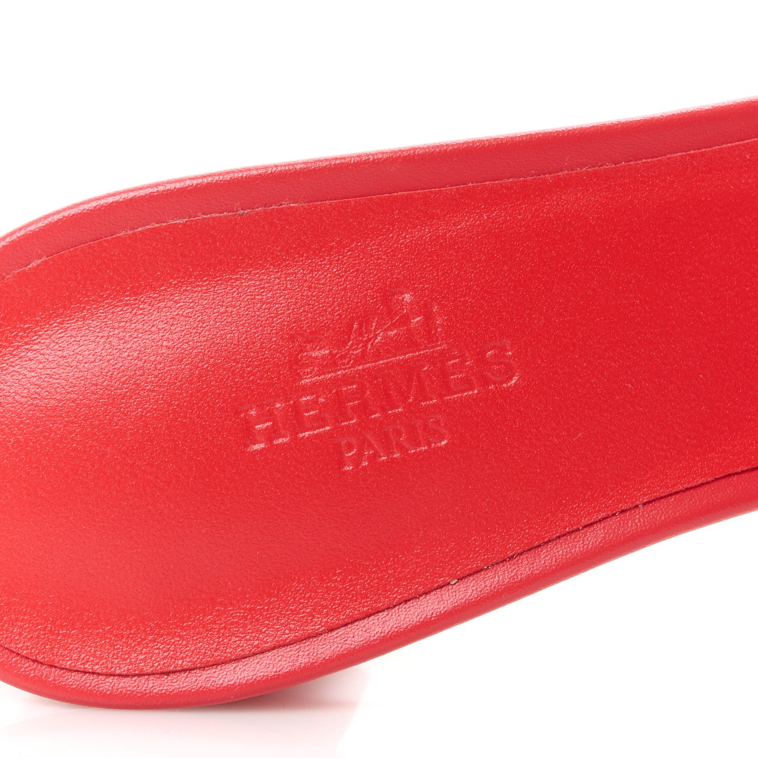 Hermes Calfskin Oasis Sandals 37.5 Rouge Rubis 7 of 8