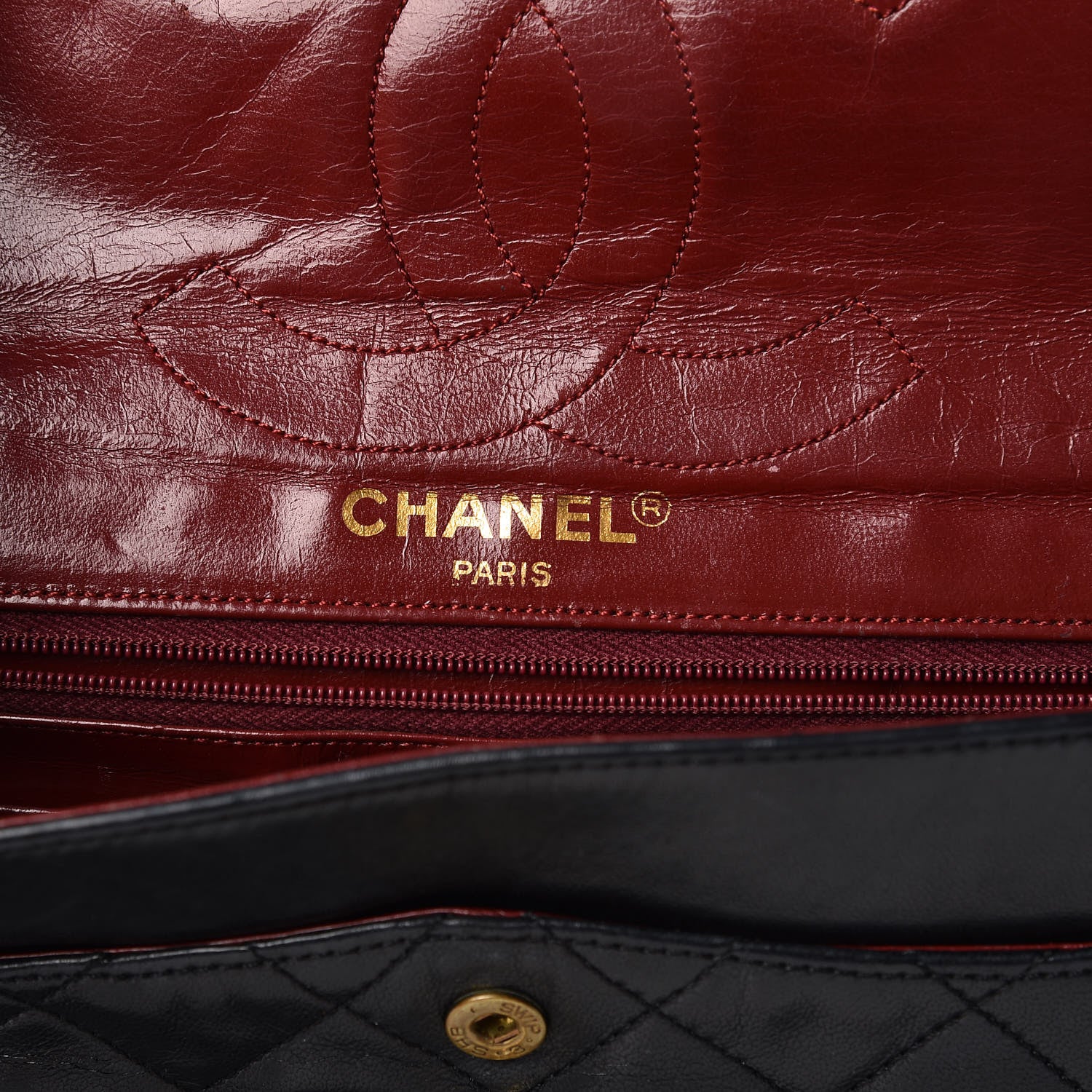 Chanel Lambskin Quilted Medium Double Flap Black 6 of 20