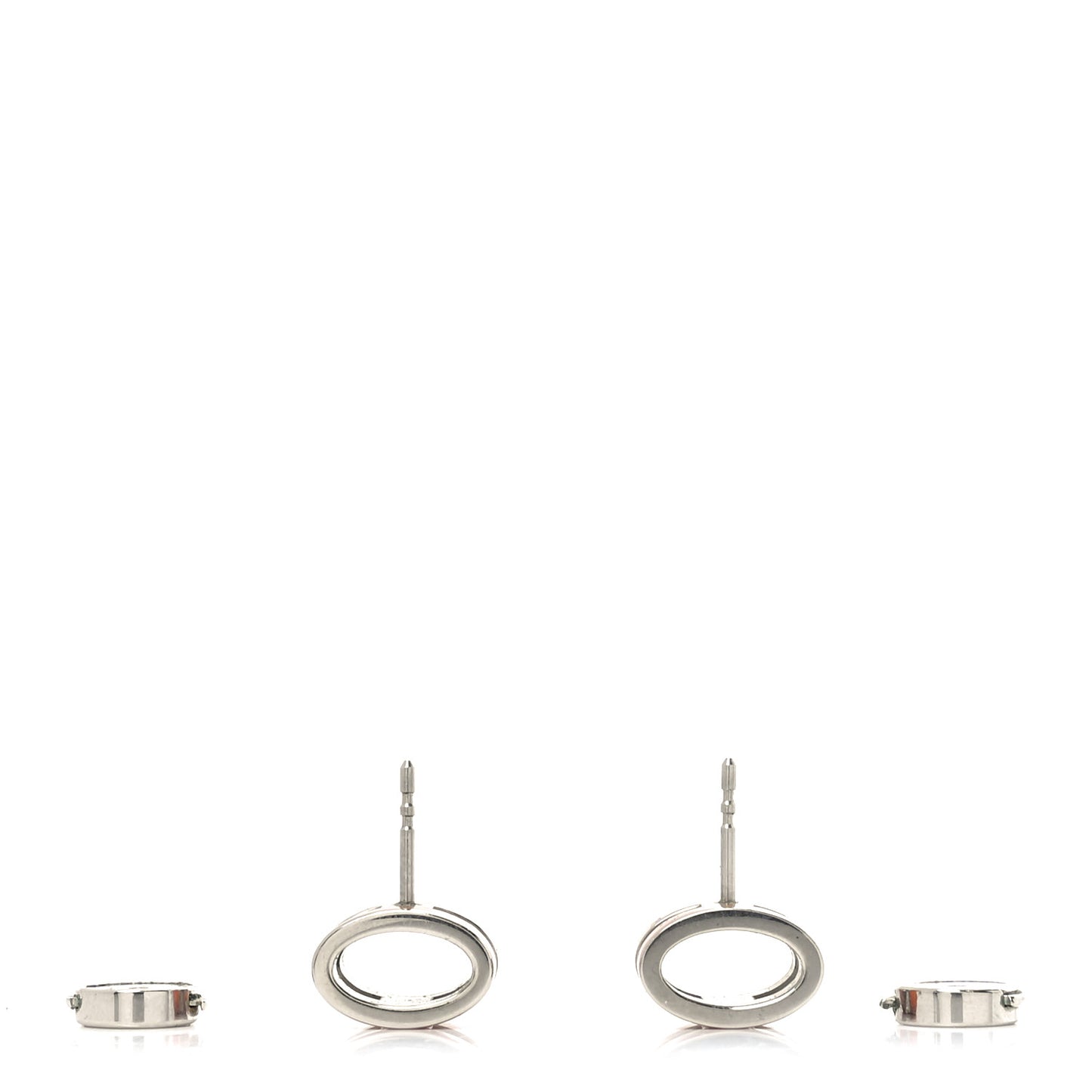 Palladium Lacquered Pop H Earrings Orange