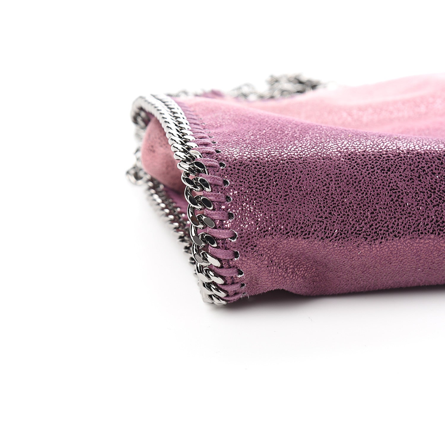 Stella McCartney Metallic Shaggy Deer Degrade Tiny Falabella Tote Purple 7 of 8