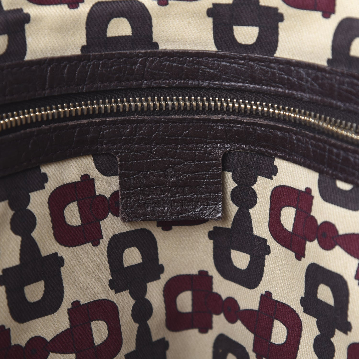 Gucci Monogram Medium Jolicoeur Tote Dark Brown 6 of 15