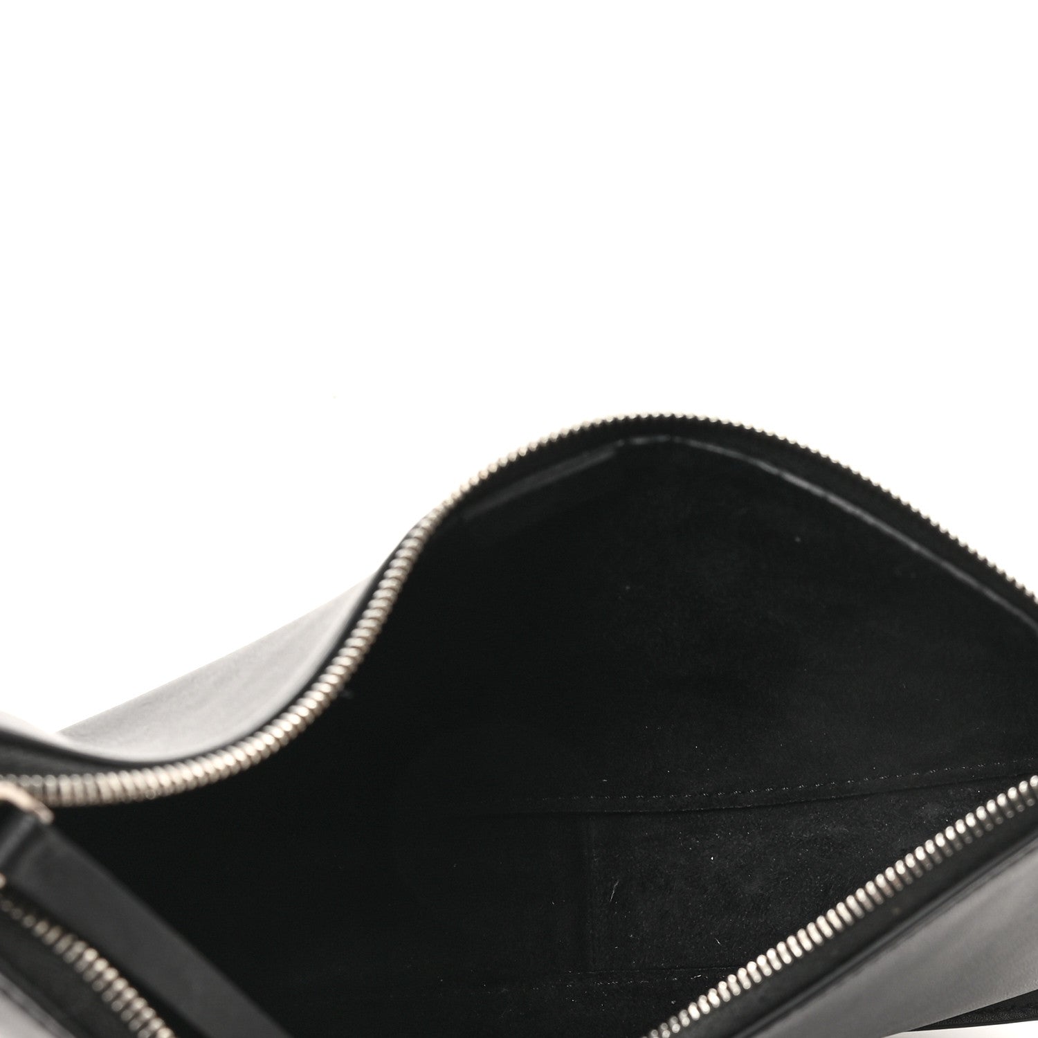 The Row Smooth Calfskin Half Moon Shoulder Bag Black 8 of 9