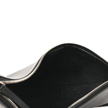 The Row Smooth Calfskin Half Moon Shoulder Bag Black 8 of 9
