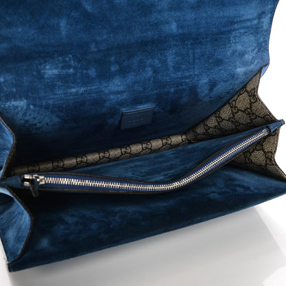 Gucci GG Supreme Monogram Medium Dionysus Shoulder Bag Blue 5 of 7