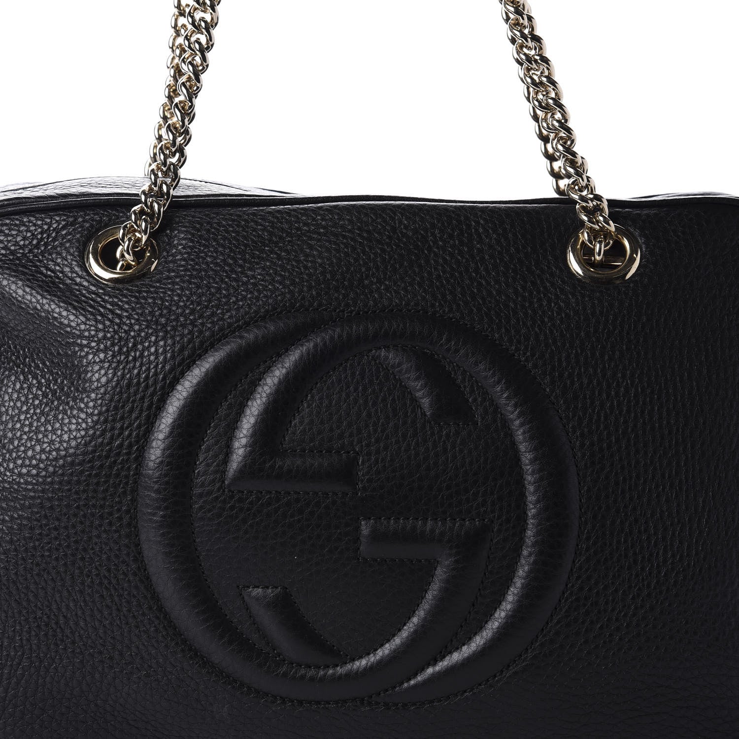 Gucci Pebbled Calfskin Medium Soho Bowler Black 10 of 10