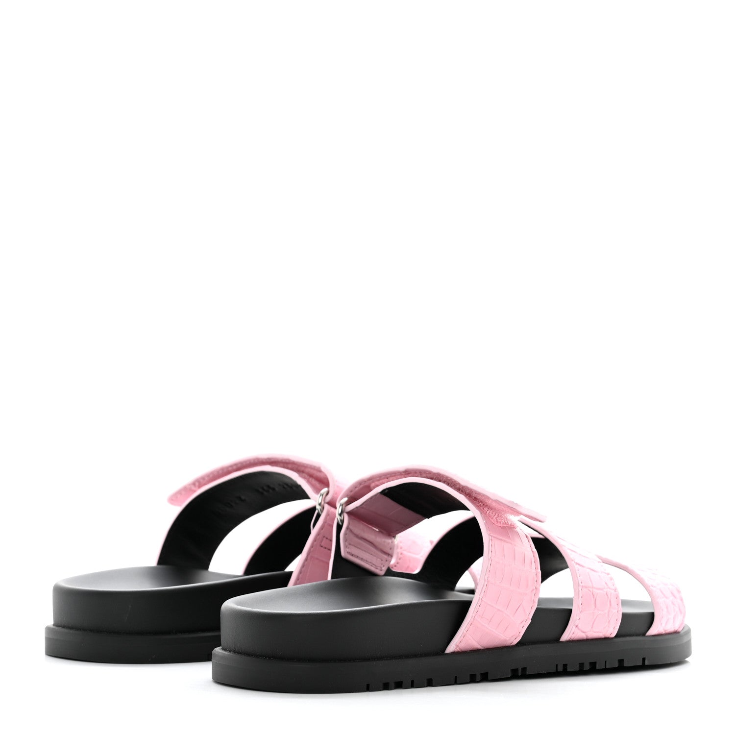 Hermes Matte Alligator Womens Chypre Sandals 36.5 Pink 4 of 9