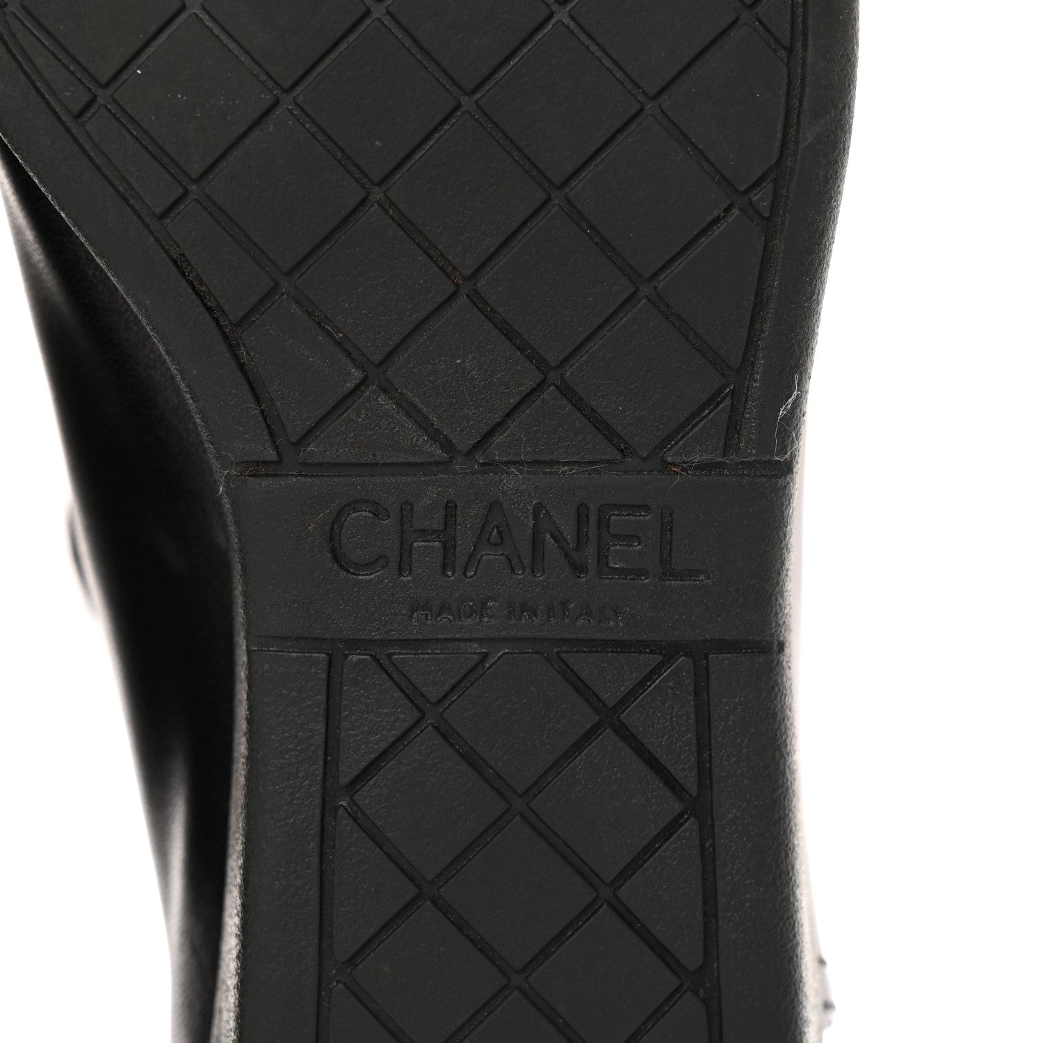 Chanel Lambskin Patent Cap Toe CC Sneakers 36 Black 6 of 18