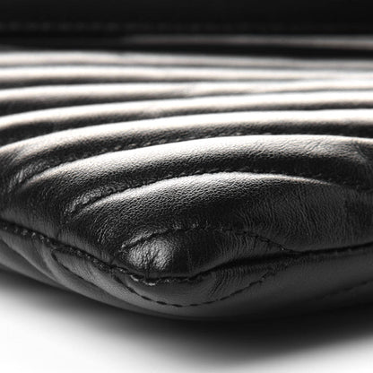 Saint Laurent Calfskin Matelasse Monogram Cassandre Tablet Pouch Black 9 of 11
