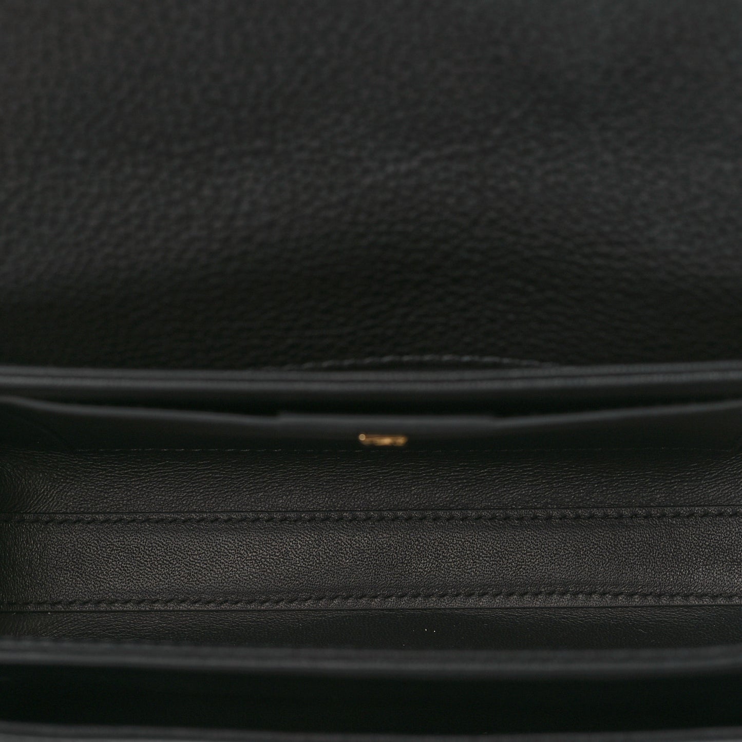 Calfskin Glam Shoulder Bag Black