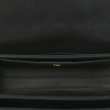 Salvatore Ferragamo Calfskin Glam Shoulder Bag Black 4 of 7