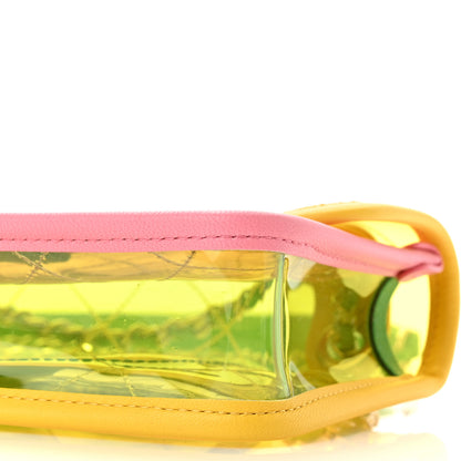 Chanel Lambskin PVC Quilted Mini Coco Splash Flap Yellow Green Pink 10 of 10