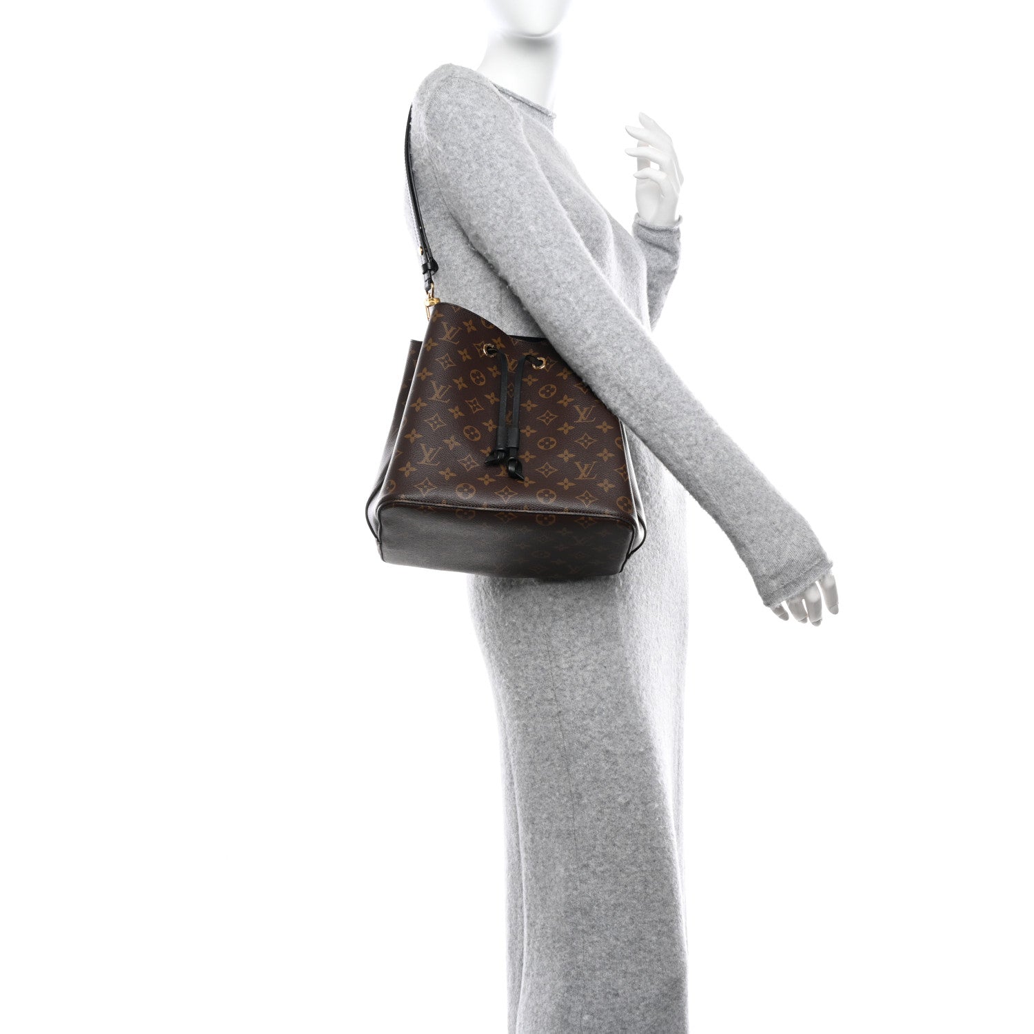 Louis Vuitton Monogram Neonoe MM Black 2 of 10