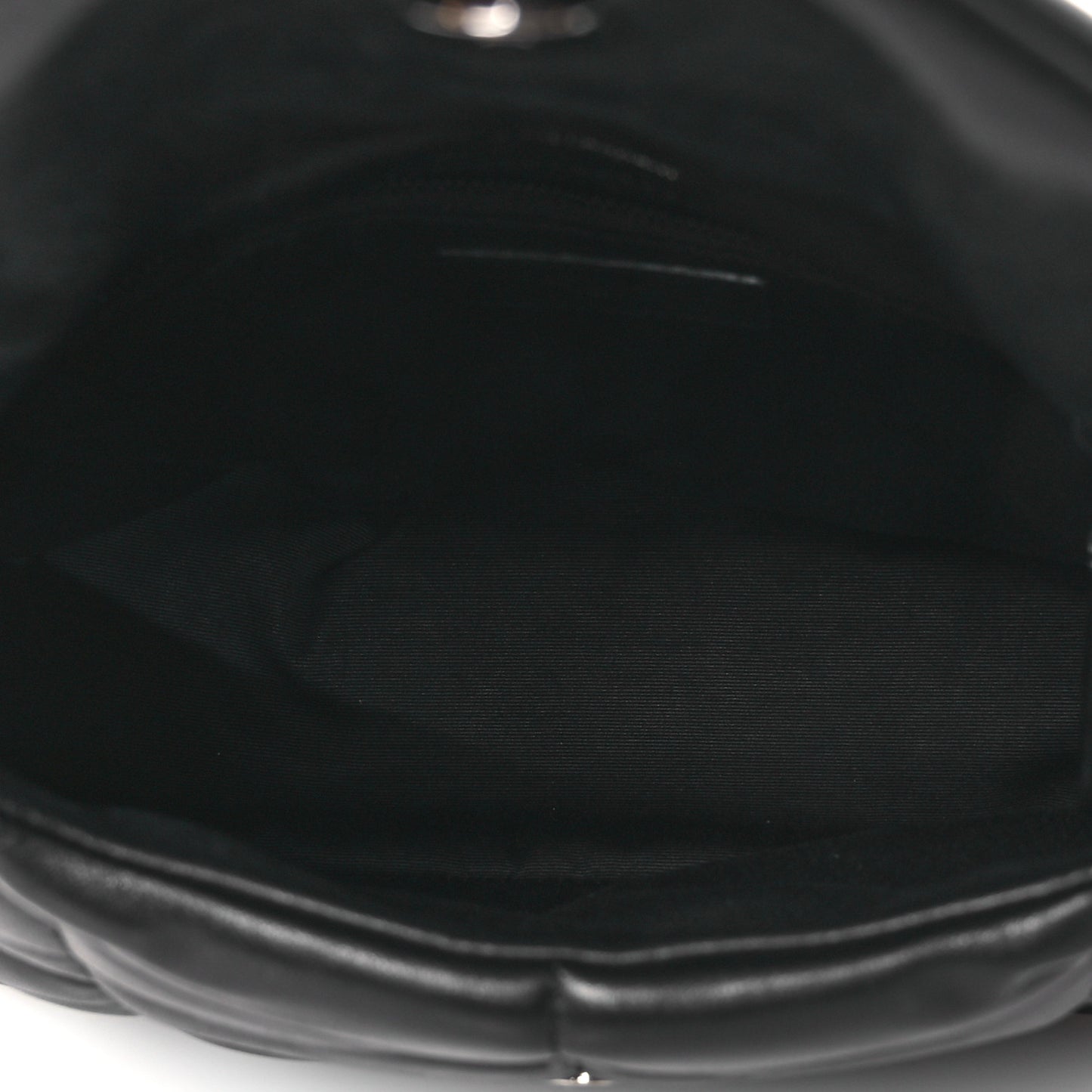 Lambskin Quilted Toy Loulou Puffer Monogram Monochrome Chain Satchel Black