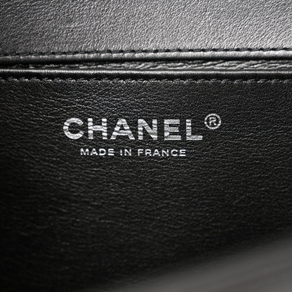 Chanel Lambskin Quilted Gradient Crystal Medium Boy Flap Black 6 of 10
