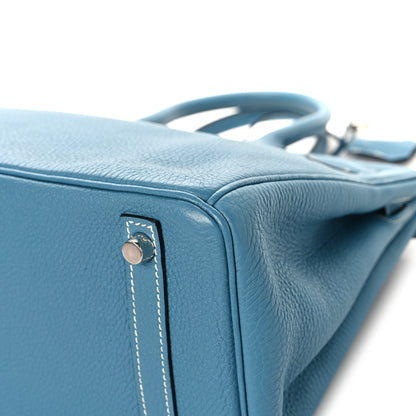 Hermes Togo Birkin 30 Blue Jean 12 of 15