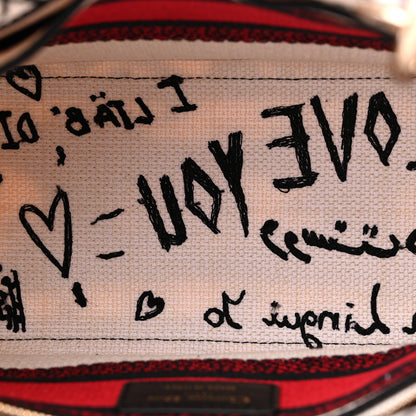 Christian Dior Canvas Medium DiorAmour Graffiti Lady D-Lite Latte 5 of 12