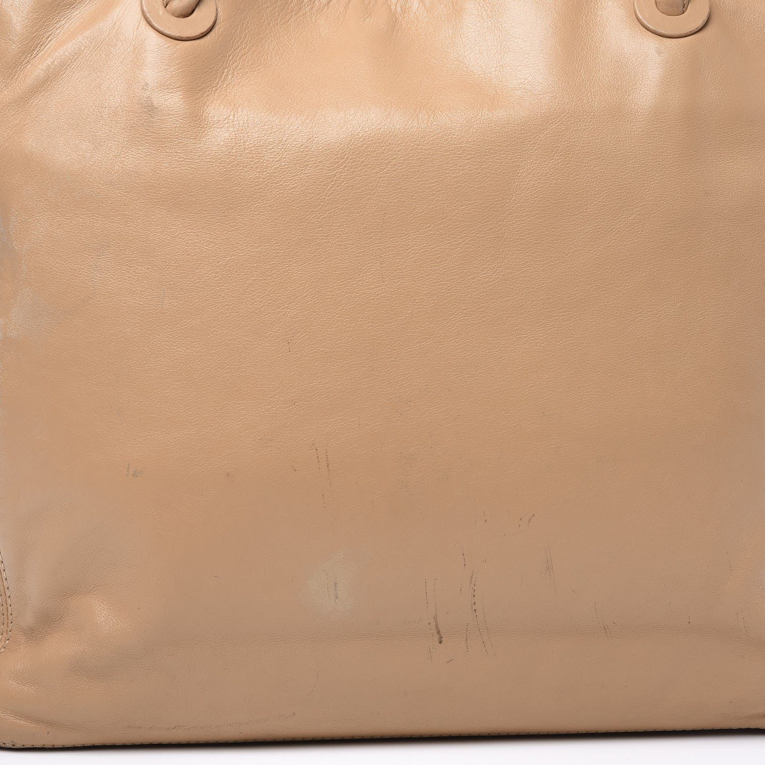 Chanel Lambskin CC Stitched Tote Beige 10 of 10