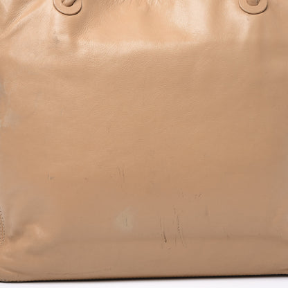 Chanel Lambskin CC Stitched Tote Beige 10 of 10
