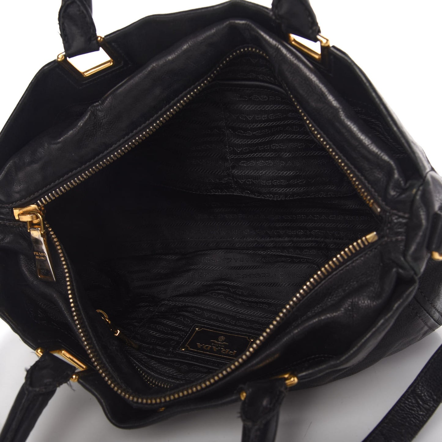 Glace Calf Extra Wide Tote Black