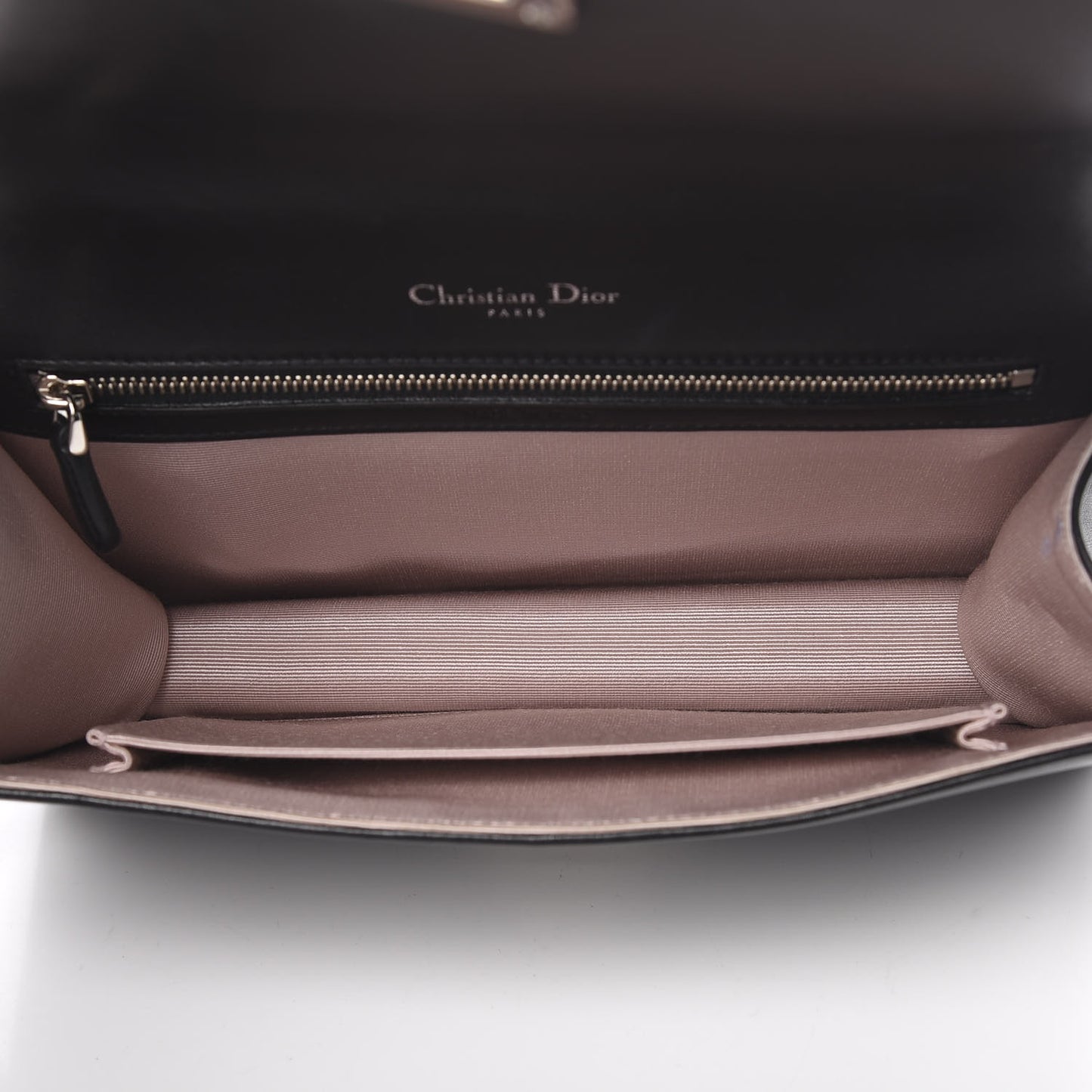 Lambskin Medium Diorama Flap Bag Black