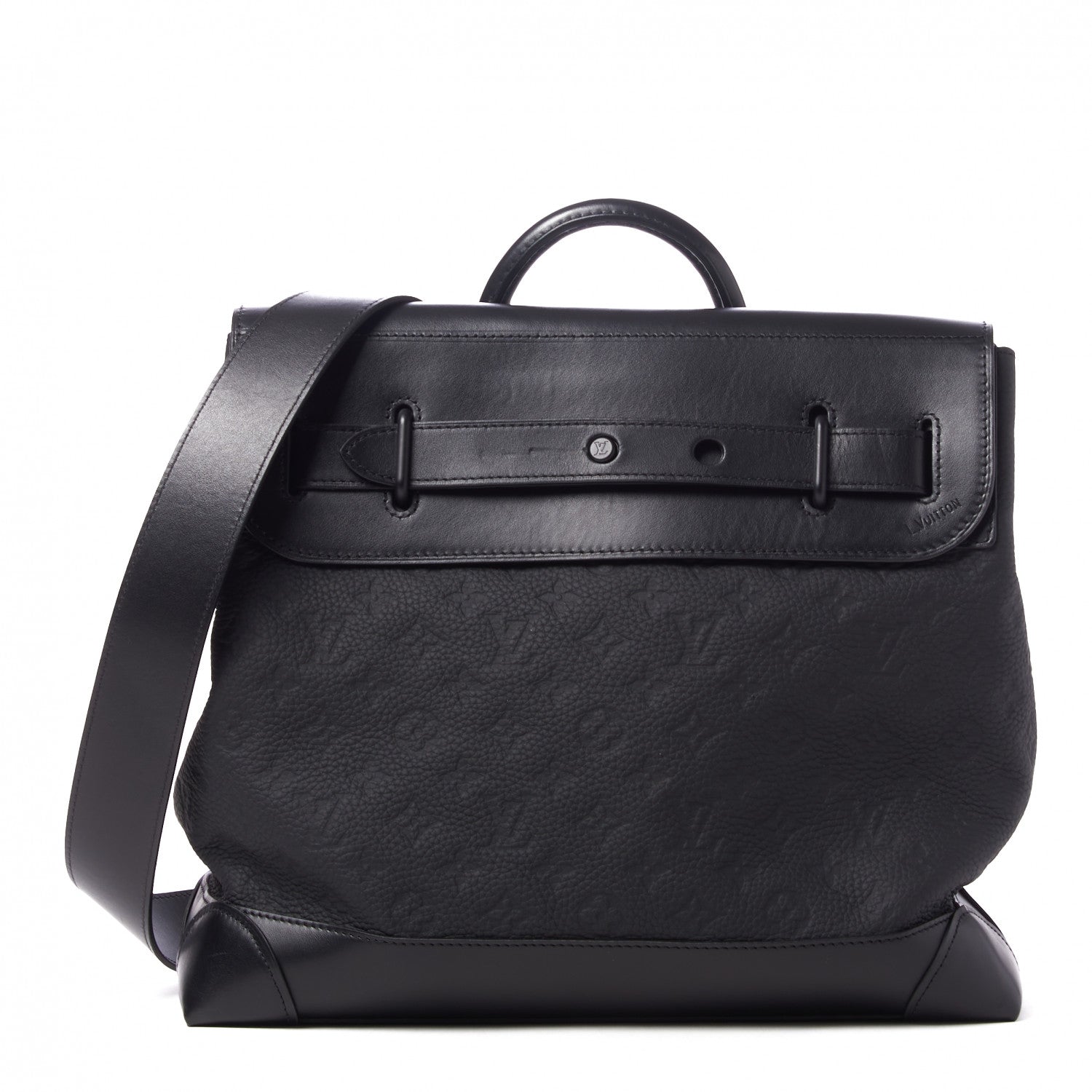 Louis Vuitton Taurillon Monogram Steamer PM Black 1 of 8
