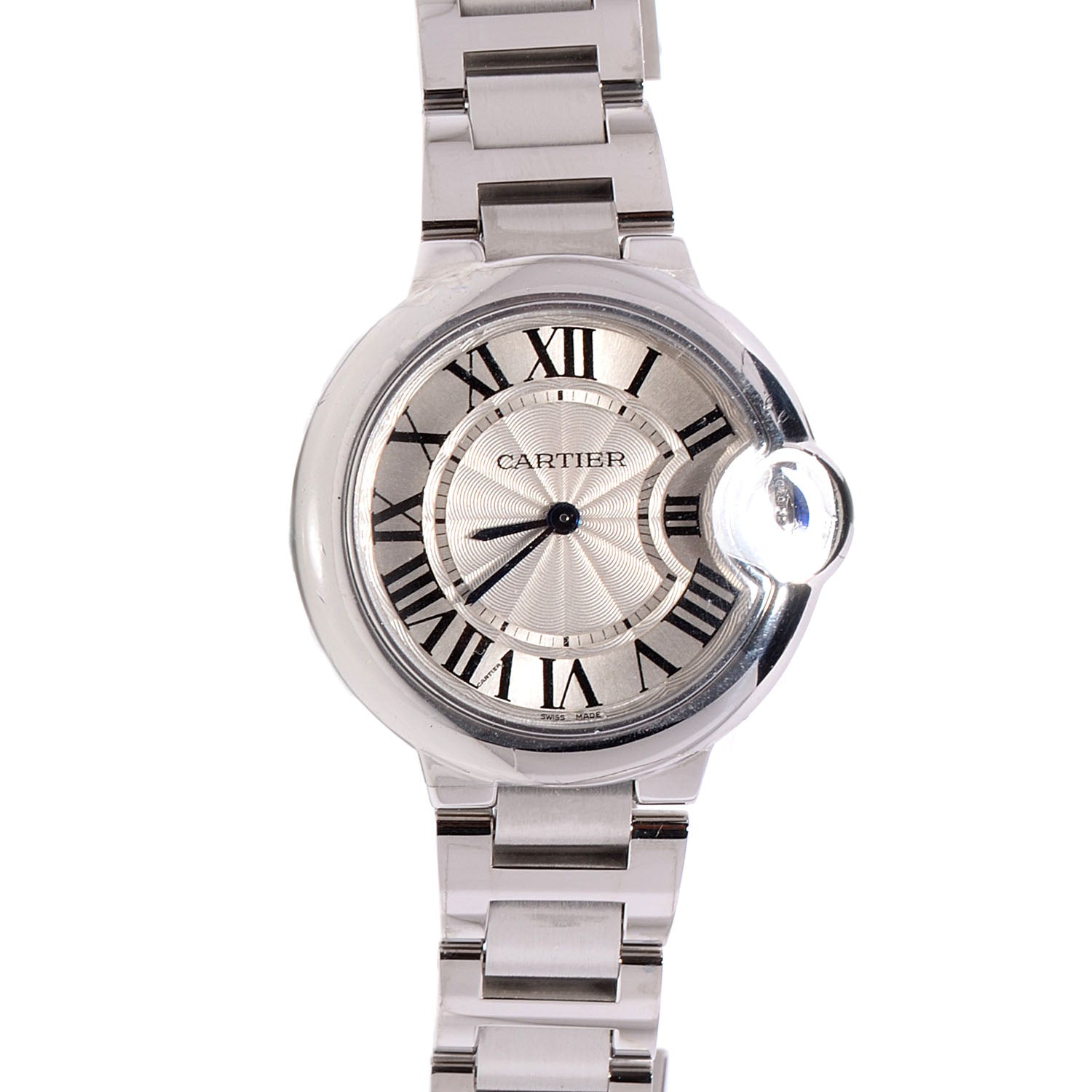 Cartier Stainless Steel 33mm Ballon Bleu De Quartz Watch 1 of 9