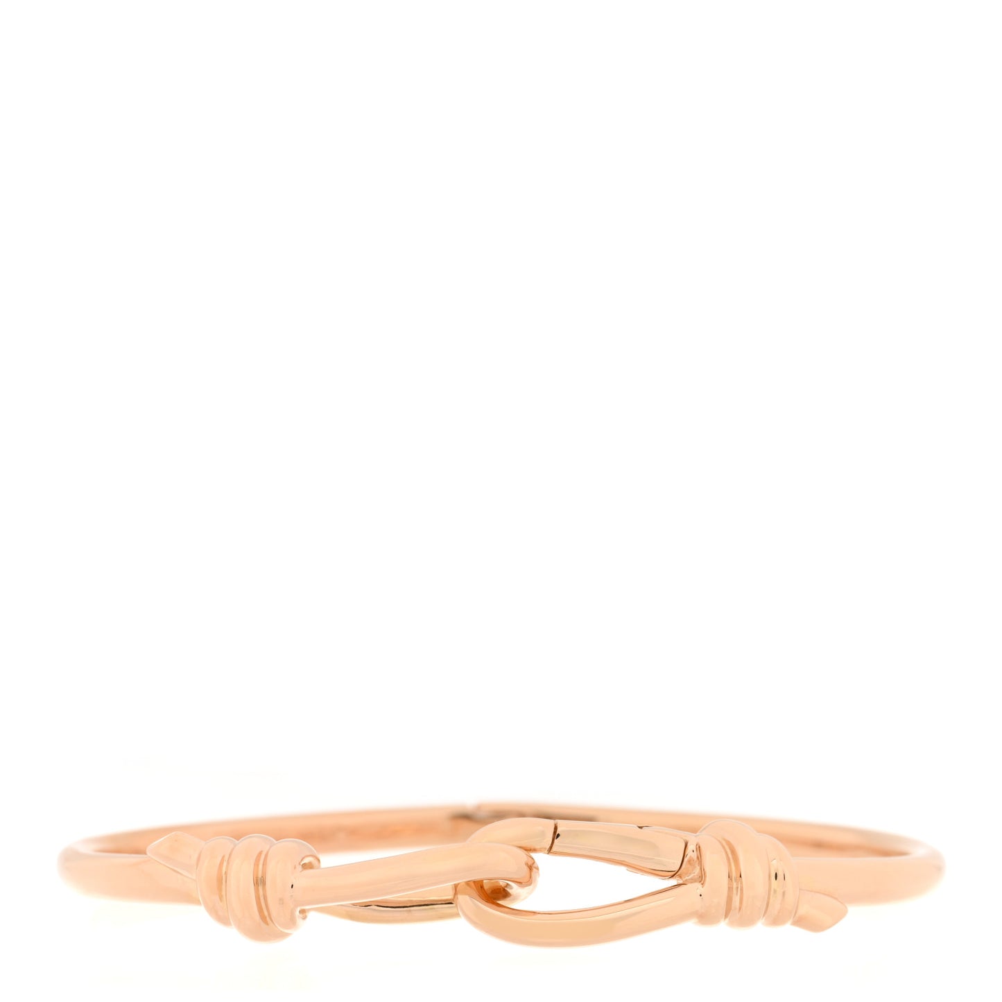 18K Rose Gold Paloma Picasso Knot Hinged Bangle Bracelet