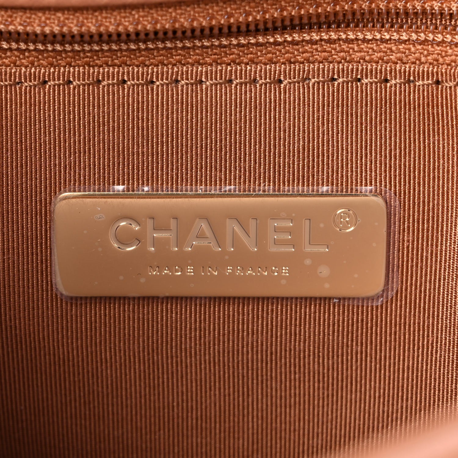 Chanel Lambskin Quilted Medium Chanel 19 Flap Brown 7 of 10