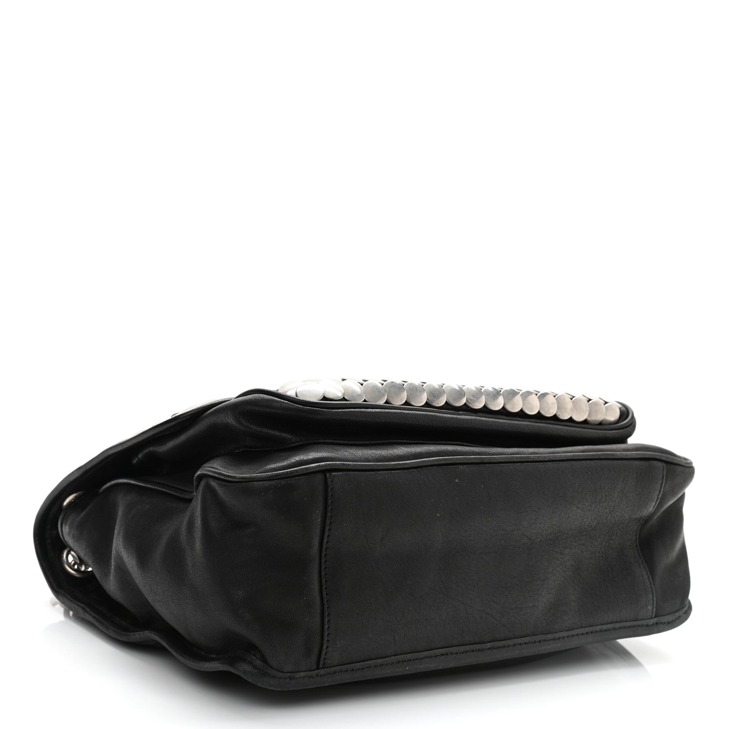 Calfskin Monogram Armature Medium Niki Chain Satchel Black