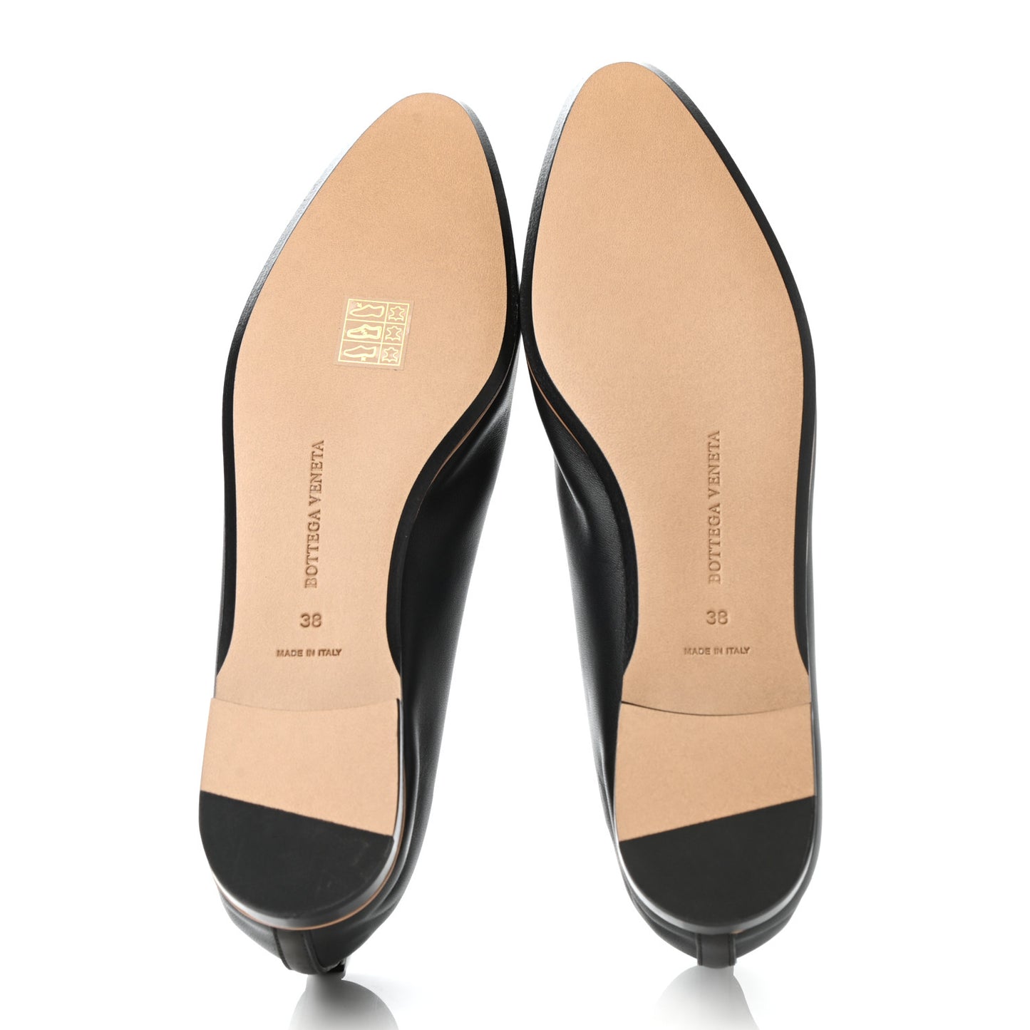Nappa Almond Flats 38 Black