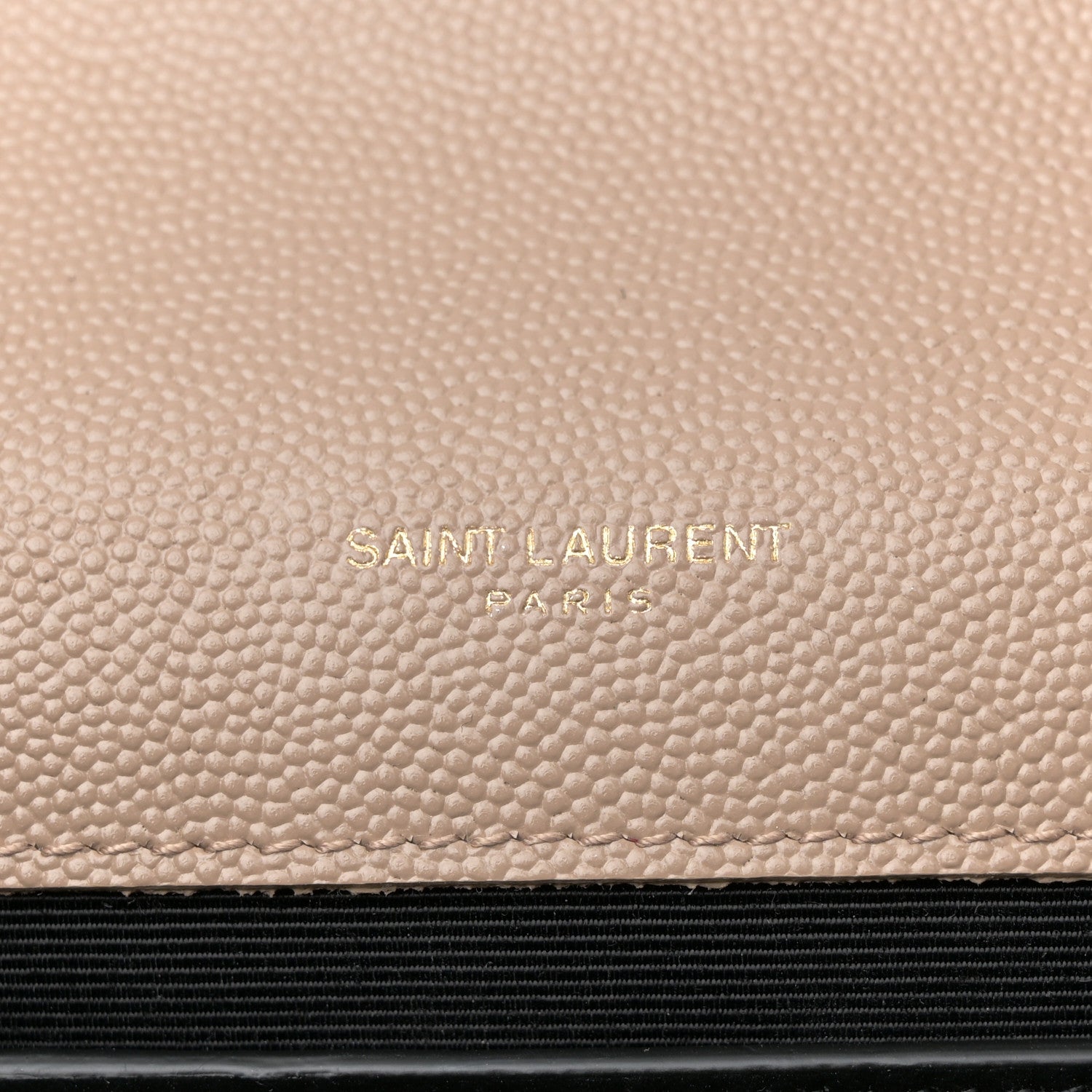 Saint Laurent Grain De Poudre Medium Monogram Kate Satchel Dark Beige 6 of 13