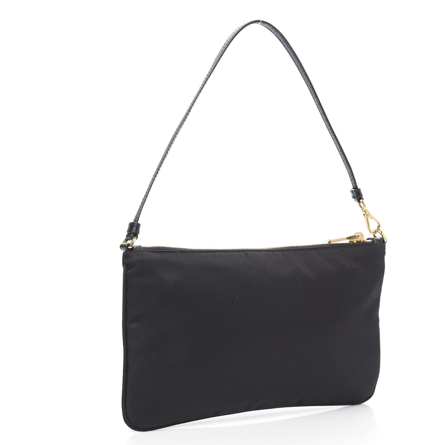 Prada Tessuto Nylon Pochette Bag Black 3 of 9