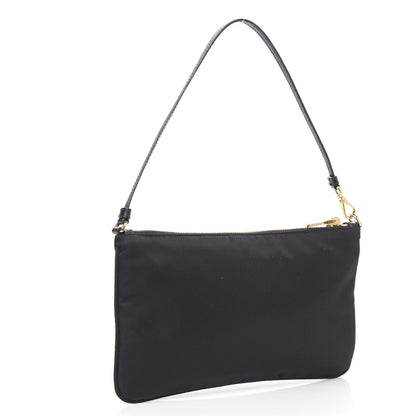 Prada Tessuto Nylon Pochette Bag Black 3 of 9