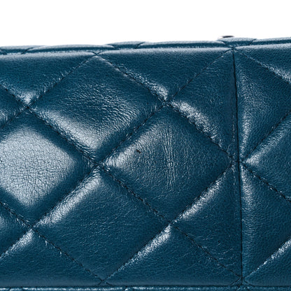 Chanel Lambskin Quilted Jumbo Single Flap Turquoise 9 of 9