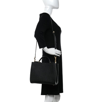 Dolce & Gabbana Dauphine Miss Sicily Shopper Tote Black 2 of 9