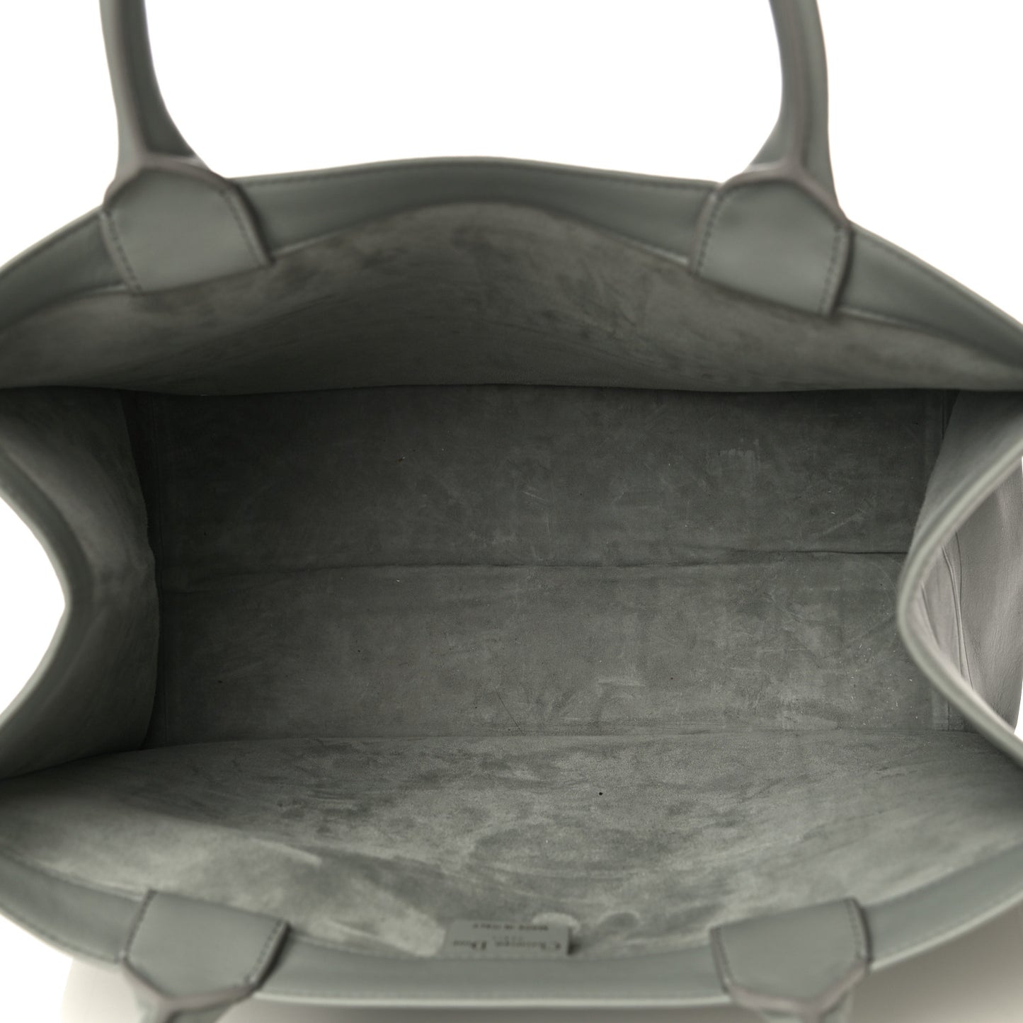 Calfskin Embossed Medium Book Tote Grey