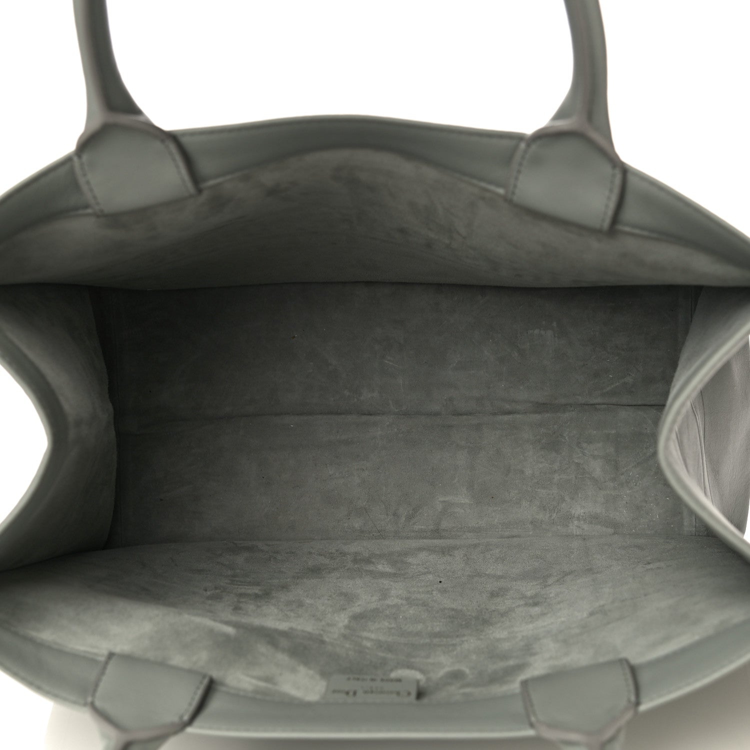 Christian Dior Calfskin Embossed Medium Book Tote Grey 9 of 20