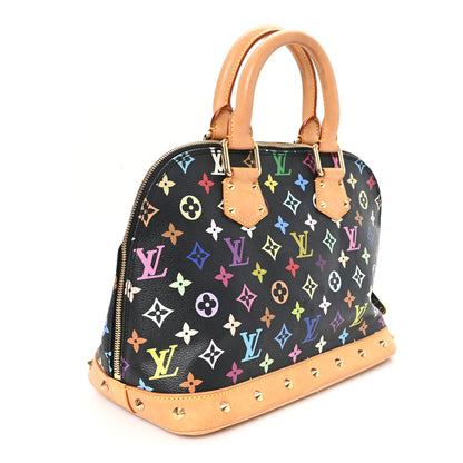 Louis Vuitton Monogram Multicolor Alma PM Black 3 of 9
